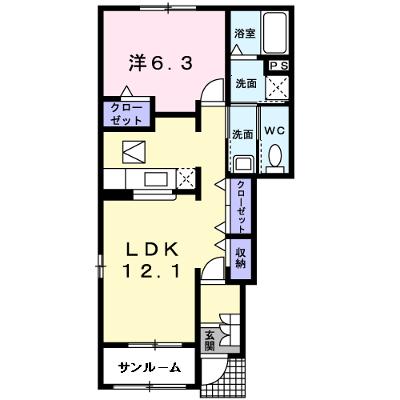 セレッソ　Ｃ 101【管理NO：1-014705703-01010】 ★家具家電は申し込み後に搬入します 2026年08月中旬入居可能の物件画像