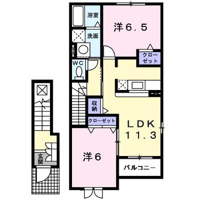サンリット　ヒル　Ⅱ 205【管理NO：1-014158802-02040】 ★家具家電は申し込み後に搬入しますの物件画像