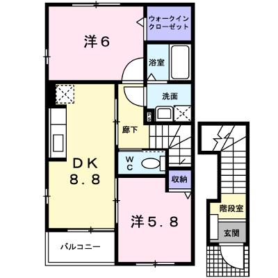ファミールハウス　Ⅳ 201【管理NO：1-013928201-02010】 ★家具家電は申し込み後に搬入します 2026年08月上旬入居可能の物件画像