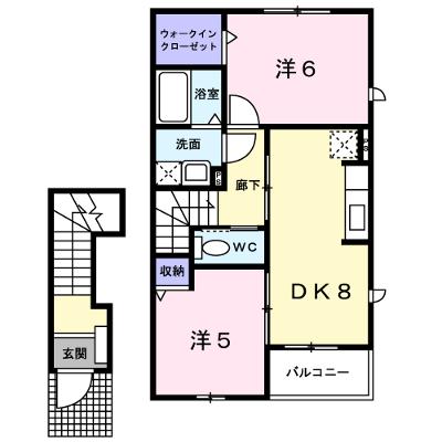 ファミール　ハウスⅢ　Ｂ 203【管理NO：1-013751402-02030】 ★家具家電は申し込み後に搬入しますの物件画像