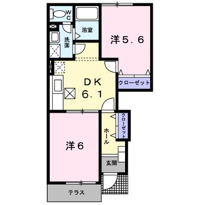 フューチャー　コート　Ｂ 102【管理NO：1-012201402-01020】 ★家具家電は申し込み後に搬入します 2026年08月上旬入居可能の物件画像