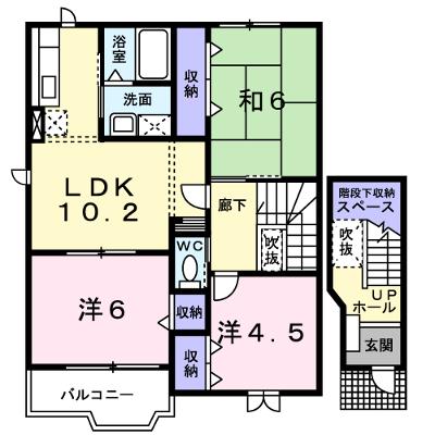 ヴィラ　カリョウビンガΒ 201【管理NO：1-010396902-02010】 ★家具家電は申し込み後に搬入しますの物件画像