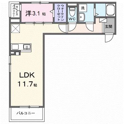 メゾン　リッシュ 302【管理NO：1-028572001-03020】 ★家具家電は申し込み後に搬入します 2026年10月上旬入居可能の物件画像