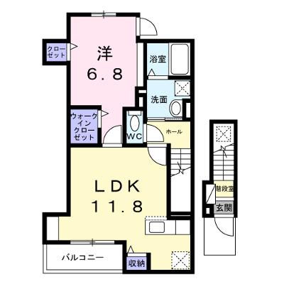 Ａ－１（エーワン） 202【管理NO：1-028332501-02020】 ★家具家電は申し込み後に搬入しますの物件画像