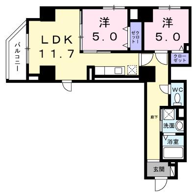 ベル・フルール 401【管理NO：1-027842701-04010】 ★家具家電は申し込み後に搬入します 2026年10月上旬入居可能の物件画像