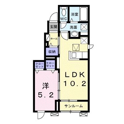 カーサ西武 101【管理NO：1-028362301-01010】 ★家具家電は申し込み後に搬入しますの物件画像