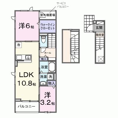 ＬＡ．ＯＨＡＮＡ　田無 304【管理NO：1-028346901-03040】 ★家具家電は申し込み後に搬入しますの物件画像