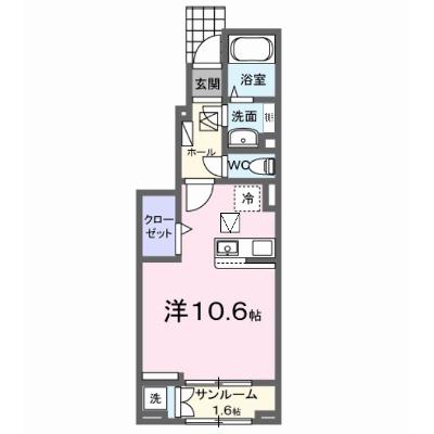 ヒルズ山王林 102【管理NO：1-028334001-01020】 ★家具家電は申し込み後に搬入します 2026年07月下旬入居可能の物件画像
