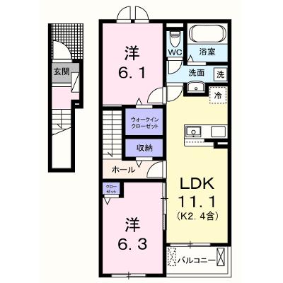 リバーテラスＫ 203【管理NO：1-027875001-02030】 ★家具家電は申し込み後に搬入します 2026年07月下旬入居可能の物件画像