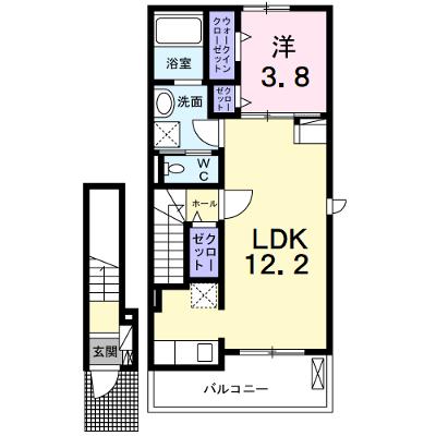 サウス・アデリーヌ 204【管理NO：1-027412701-02040】 ★家具家電は申し込み後に搬入しますの物件画像