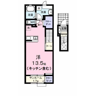 エテルノ　Ｙ　Ａ 204【管理NO：1-027017801-02040】の物件画像
