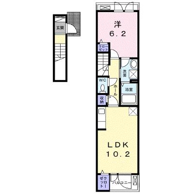 アーヴルコート 205【管理NO：1-028231601-02050】 ★家具家電は申し込み後に搬入します★ ★2026年09月中旬入居可能★の物件画像