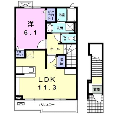 エレガンシア 204【管理NO：1-015393701-02040】 ★家具家電は申し込み後に搬入します 2026年07月上旬入居可能の物件画像
