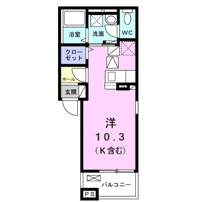 カルムコート向ヶ丘 102【管理NO：1-028457101-01020】 ★家具家電は申し込み後に搬入します 2026年12月上旬入居可能の物件画像