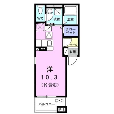 カルムコート向ヶ丘 101【管理NO：1-028457101-01010】 ★家具家電は申し込み後に搬入します 2026年12月上旬入居可能の物件画像
