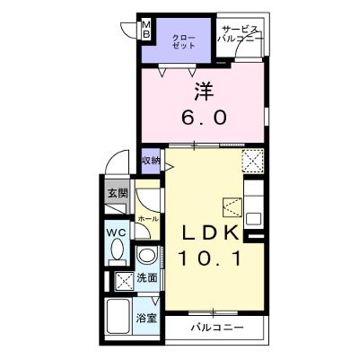 カサ・ベル 101【管理NO：1-028254901-01010】 ★家具家電は申し込み後に搬入しますの物件画像