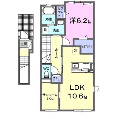 Ｒｅｇｉｎａ．Ｙ 201【管理NO：1-027284001-02010】 ★家具家電は申し込み後に搬入しますの物件画像