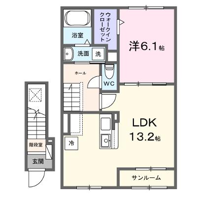 ソナーレ 202【管理NO：1-028615401-02020】 ★家具家電は申し込み後に搬入します★の物件画像