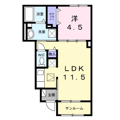 メゾン　ヒヨリ 102【管理NO：1-028380001-01020】 ★家具家電は申し込み後に搬入します 2026年09月下旬入居可能の物件画像
