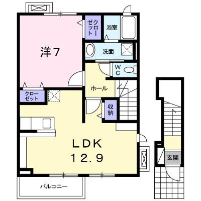 プリムローズⅡ 203【管理NO：1-023269601-02030】 2026年08月上旬入居可能の物件画像