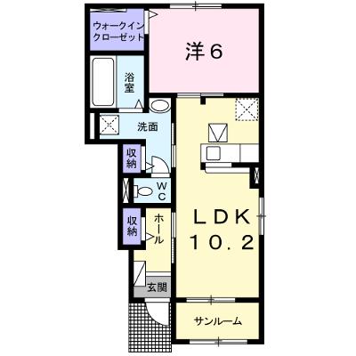 セイ・アンジュ 102【管理NO：1-023612101-01020】 2026年07月上旬入居可能の物件画像