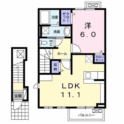 シエル 201【管理NO：1-017924501-02010】 ★家具家電は申し込み後に搬入しますの物件画像