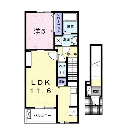 ルシアーノ 202【管理NO：1-025409201-02020】 ★家具家電は申し込み後に搬入します 2026年07月下旬入居可能の物件画像