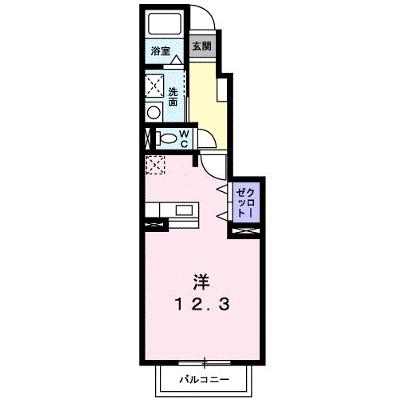 メイプルⅡ 102【管理NO：1-016760401-01020】 ★家具家電は申し込み後に搬入しますの物件画像