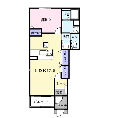 カーサ・リブラⅠ 101【管理NO：1-013206201-01010】 ★家具家電は申し込み後に搬入します 2026年08月中旬入居可能の物件画像
