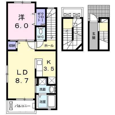 ソラーナ　アツギ 304【管理NO：1-023487901-03040】 ★家具家電は申し込み後に搬入します 2026年07月下旬入居可能の物件画像