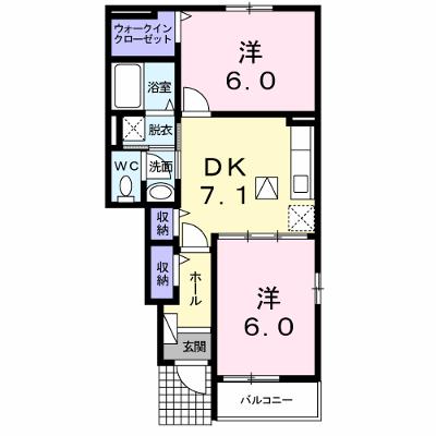 グリシーヌガーデンＡ 103【管理NO：1-019865901-01030】 ★家具家電は申し込み後に搬入しますの物件画像