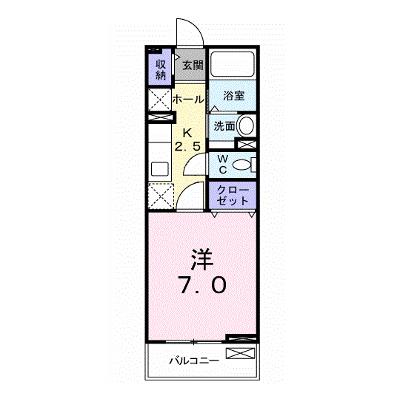 フィオーレ 204【管理NO：1-020619701-02040】 ★家具家電は申し込み後に搬入します 2026年07月下旬入居可能の物件画像