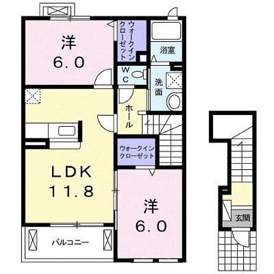 ＴＳＵ・ＢＡ・ＫＩ　Ａ棟 203【管理NO：1-017771701-02030】 ★家具家電は申し込み後に搬入します 2026年07月中旬入居可能の物件画像
