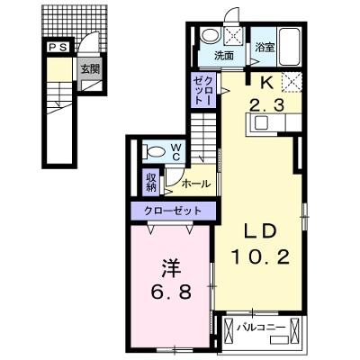 グランデュールⅠ 201【管理NO：1-022805401-02010】 ★家具家電は申し込み後に搬入します 2026年07月下旬入居可能の物件画像
