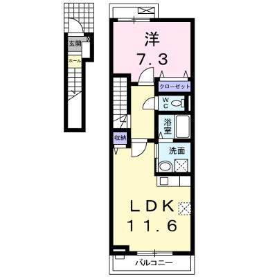サクララン 203【管理NO：1-017853501-02030】 ★家具家電は申し込み後に搬入します 2026年07月上旬入居可能の物件画像