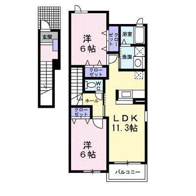 ヒルズ長坂上Ⅰ 201【管理NO：1-014219001-02010】 ★家具家電は申し込み後に搬入します 2026年07月下旬入居可能の物件画像