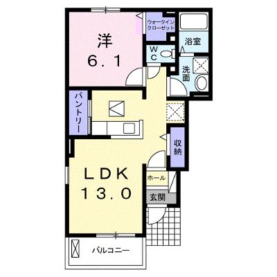 リーリエⅠ 101【管理NO：1-016106201-01010】 ★家具家電は申し込み後に搬入します★ ★2026年09月中旬入居可能★の物件画像