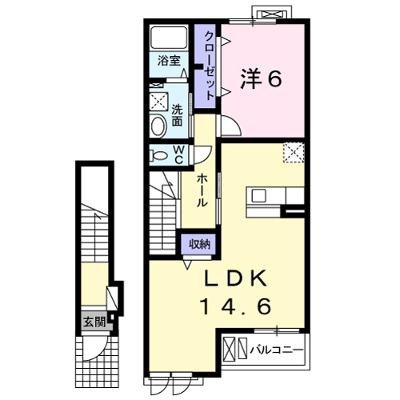 メゾンカルム 202【管理NO：1-021016701-02020】 ★家具家電は申し込み後に搬入します★の物件画像