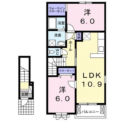 ベル・ヴィオラ 203【管理NO：1-018570101-02030】 ★家具家電は申し込み後に搬入します 2026年08月中旬入居可能の物件画像