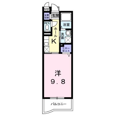 ジェル　メゾン 103【管理NO：1-016596501-01030】 ★家具家電は申し込み後に搬入しますの物件画像