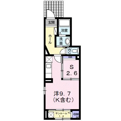 ヴィラ・ルミエール 102【管理NO：1-018767301-01020】 ★家具家電は申し込み後に搬入しますの物件画像