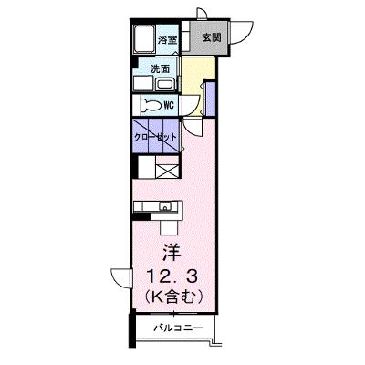 ウエスト　メゾン 205【管理NO：1-013003501-02050】 ★家具家電は申し込み後に搬入しますの物件画像