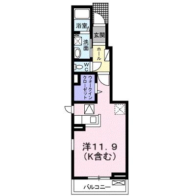 アグリ　ウェイ　Ⅱ 102【管理NO：1-023954901-01020】 ★家具家電は申し込み後に搬入します 2026年08月中旬入居可能の物件画像
