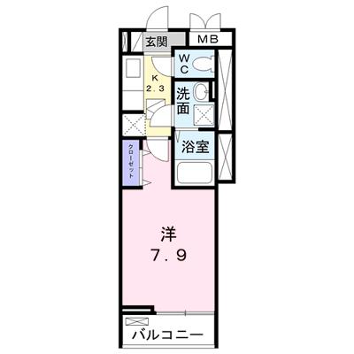エスポアメゾン 104【管理NO：1-023595101-01040】 ★家具家電は申し込み後に搬入しますの物件画像