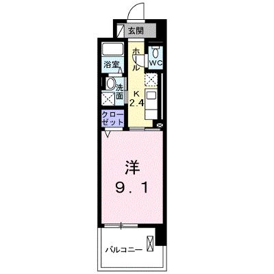 エクレセンス新富 206【管理NO：1-019731101-02060】 ★家具家電は申し込み後に搬入します★の物件画像