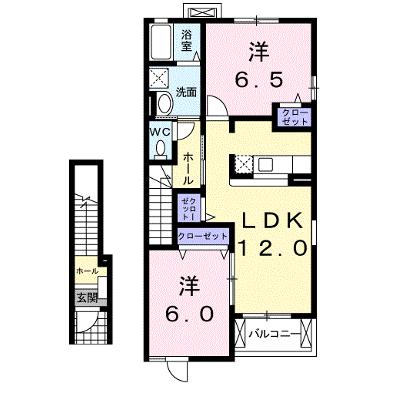 プロムナード岡部Ⅱ 204【管理NO：1-014372601-02040】 ★家具家電は申し込み後に搬入します★の物件画像