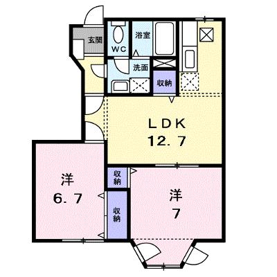 サニーヒルズ 102【管理NO：1-009683001-01020】 ★家具家電は申し込み後に搬入します 2026年07月中旬入居可能の物件画像