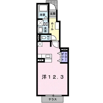 フローラルクラベール 102【管理NO：1-011978301-01020】 ★家具家電は申し込み後に搬入します★の物件画像