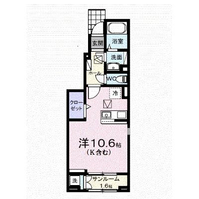 ガーデン　ハウス　イナバ　Ⅱ 101【管理NO：1-027682102-01010】 ★家具家電は申し込み後に搬入しますの物件画像