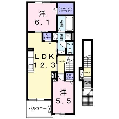 フォレ　リジェール 203【管理NO：1-028622801-02030】 ★家具家電は申し込み後に搬入します★ ★2026年10月上旬入居可能★の物件画像